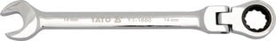 Комбинированный ключ с гибкой трещоткой Yato 8 мм (YT-1674) цена и информация | Механические инструменты | 220.lv
