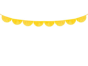 Virtene Fringe Yellow 32 cm x 3 m (1 kastē / 50 gab.) цена и информация | Праздничные декорации | 220.lv