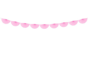 Virtene Rosettes Light Pink 30 cm x 3 m cena un informācija | Svētku dekorācijas | 220.lv