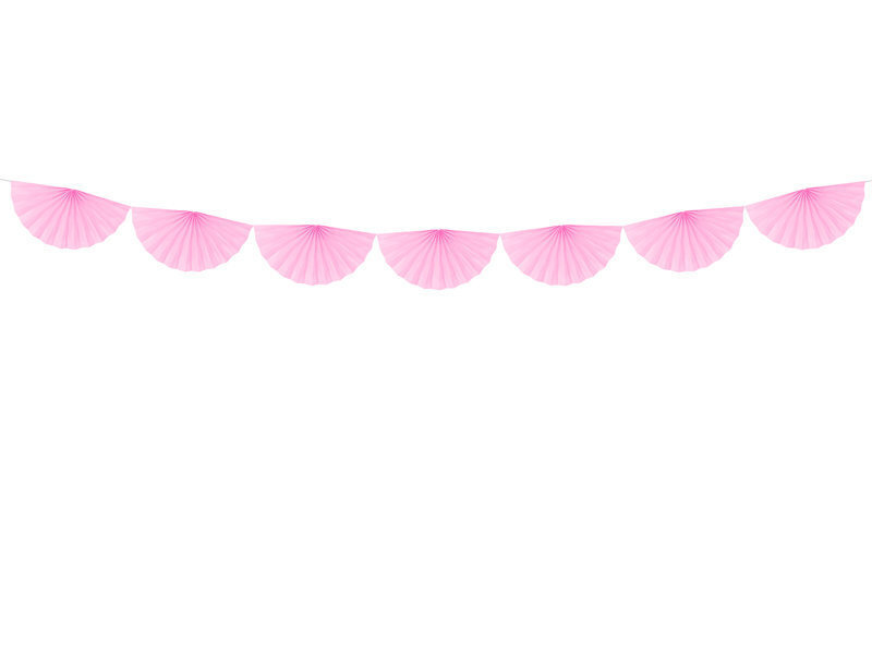 Virtene Rosettes Light Pink 40 cm x 3 m cena un informācija | Svētku dekorācijas | 220.lv