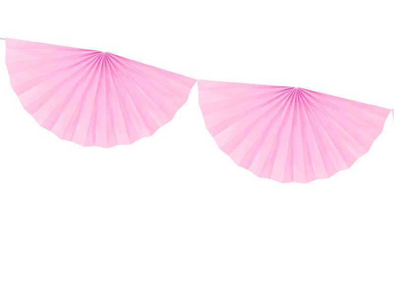 Virtene Rosettes Light Pink 40 cm x 3 m cena un informācija | Svētku dekorācijas | 220.lv