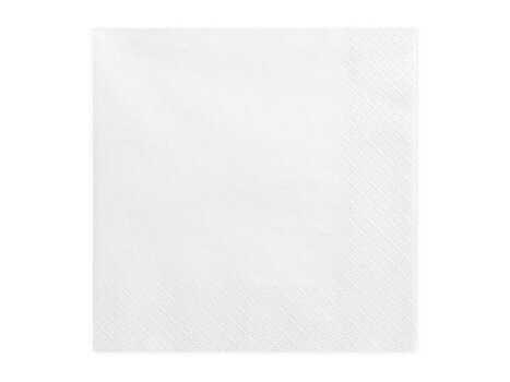 Трехслойные салфетки White 33x33 см (1 упаковка / 20 штук) цена и информация | Праздничная одноразовая посуда | 220.lv