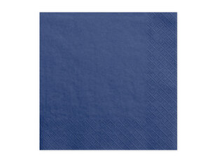 Трехслойные салфетки Navy Blue 33x33 см (1 упаковка / 20 штук) цена и информация | Праздничная одноразовая посуда | 220.lv