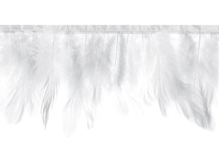 Virtene Feather White 17 cm, 1 m cena un informācija | Svētku dekorācijas | 220.lv