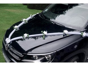 Свадебная автомобильная гирлянда Tulle White 1,7 м цена и информация | Праздничные декорации | 220.lv