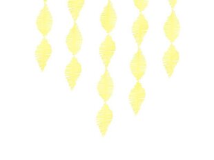 Piekarama papīra virtene Crepe Yellow 3 m cena un informācija | Svētku dekorācijas | 220.lv