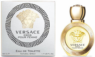 Tualetes ūdens Versace Eros pour Femme EDT sievietēm 50 ml cena un informācija | Sieviešu smaržas | 220.lv