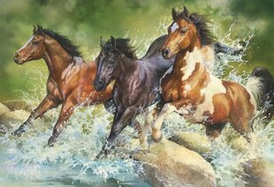 Puzle Trefl Wild Horses, 1500 d. cena un informācija | Puzles, 3D puzles | 220.lv