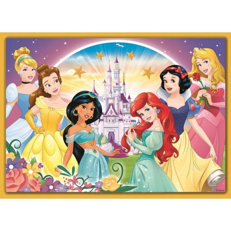 Pužļu komplekts Trefl 4 in 1 Disney Princess, 70+54+48+35 цена и информация | Puzles, 3D puzles | 220.lv