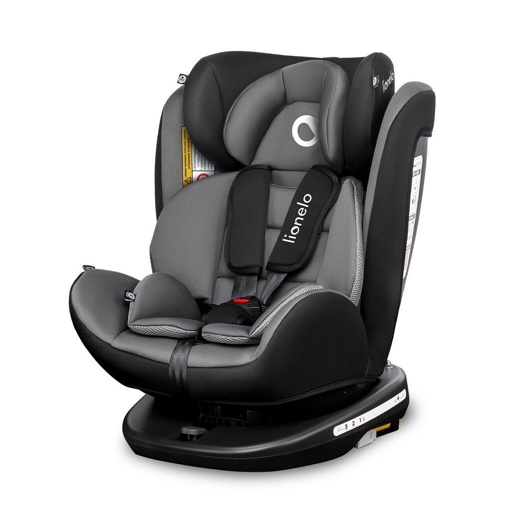 Autokrēsliņš Lionelo Bastiaan, 0-36 kg, GREY (black base) цена и информация | Autokrēsliņi | 220.lv