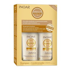 Ķīmiski bojātu matu kopšanas produktu komplekts INOAR Daymoist Duo Kit: šampūns 250 ml + kondicionieris 250 ml cena un informācija | Šampūni | 220.lv