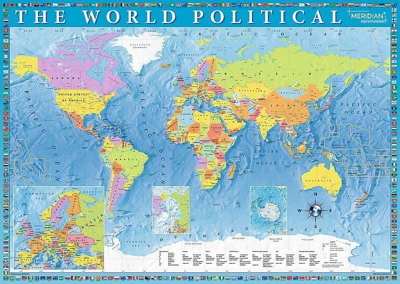 Puzle Trefl The World Political, 2000 d. cena un informācija | Puzles, 3D puzles | 220.lv