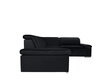Stūra dīvāns BRW Darby, melns cena un informācija | Stūra dīvāni | 220.lv