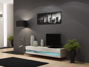 TV столик Vigo, дубового/белого цвета цена и информация | Тумбы под телевизор | 220.lv