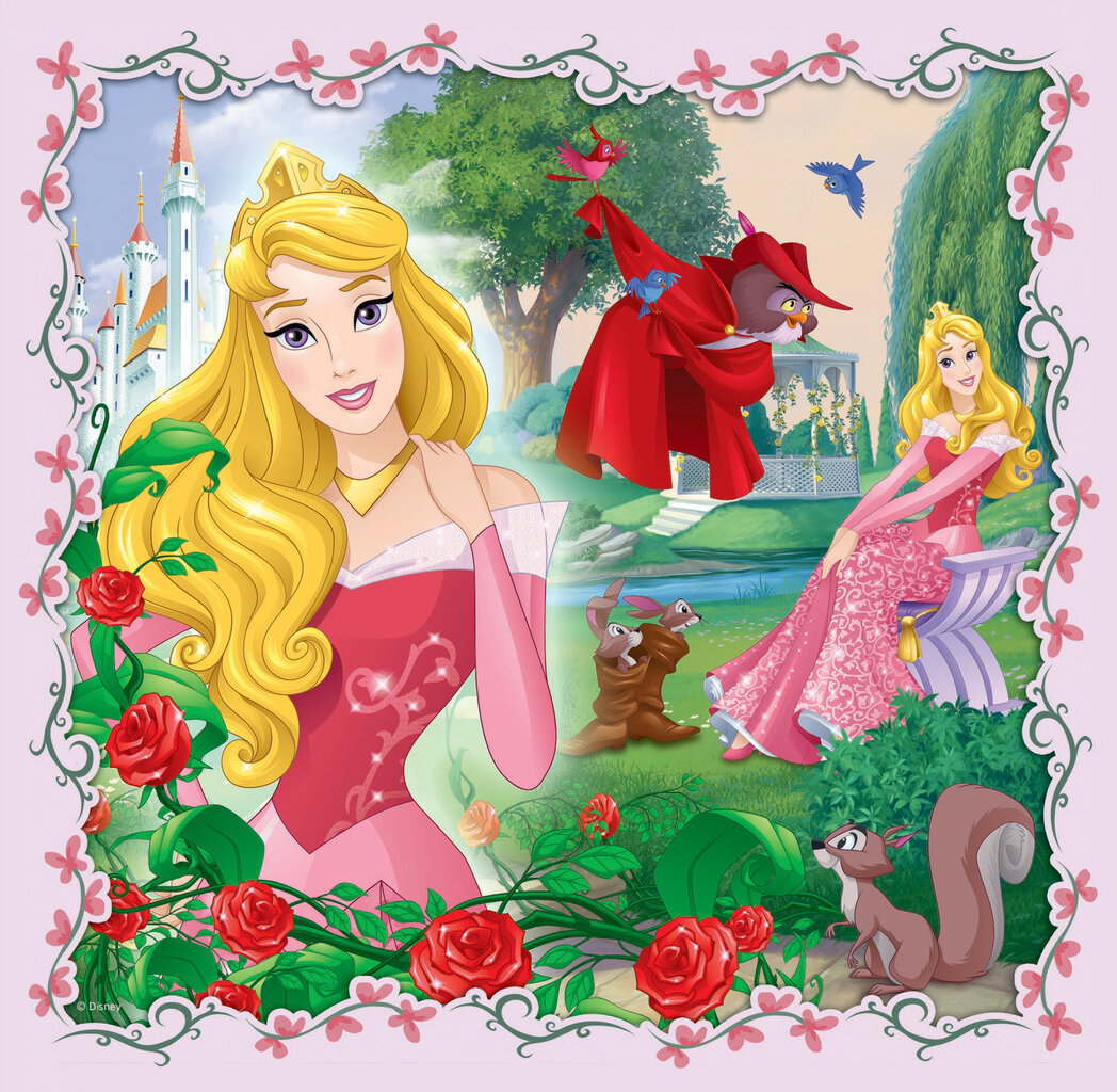 Pužļu komplekts Trefl 3 in 1 Disney Princess, 20+50+36 цена и информация | Puzles, 3D puzles | 220.lv