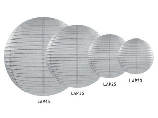 Бумажная подвесная декорация 25 см, серая цена и информация | Праздничные декорации | 220.lv