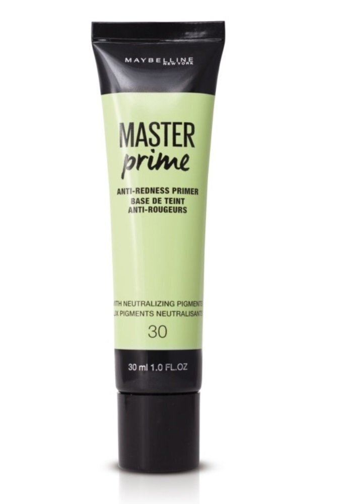 Apsārtumu maskējoša grima bāze Maybelline New York Master Prime 30 ml цена и информация | Grima bāzes, tonālie krēmi, pūderi | 220.lv