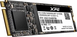 ADATA 512GB M.2 PCIe NVMe XPG SX6000 Lite cena un informācija | Iekšējie cietie diski (HDD, SSD, Hybrid) | 220.lv