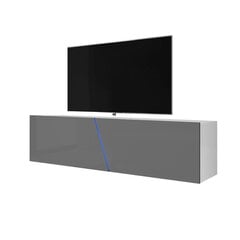 TV столик Selsey Alamara, серый/белый цена и информация | Тумбы под телевизор | 220.lv