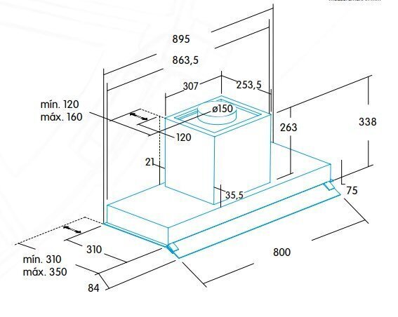 Edesa ECG-9832 X цена и информация | Tvaika nosūcēji | 220.lv