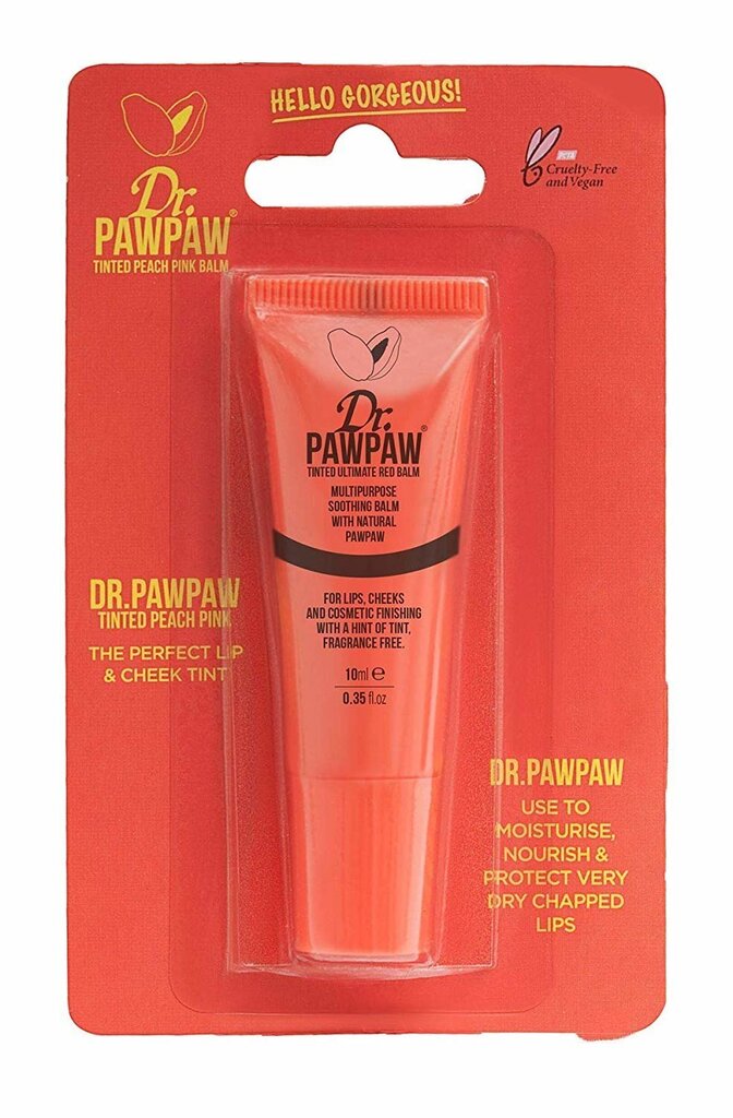 Daudzfunkcionāls balzams ar nokrāsu Dr. PawPaw Peach Pink 10 ml цена и информация | Lūpu krāsas, balzāmi, spīdumi, vazelīns | 220.lv