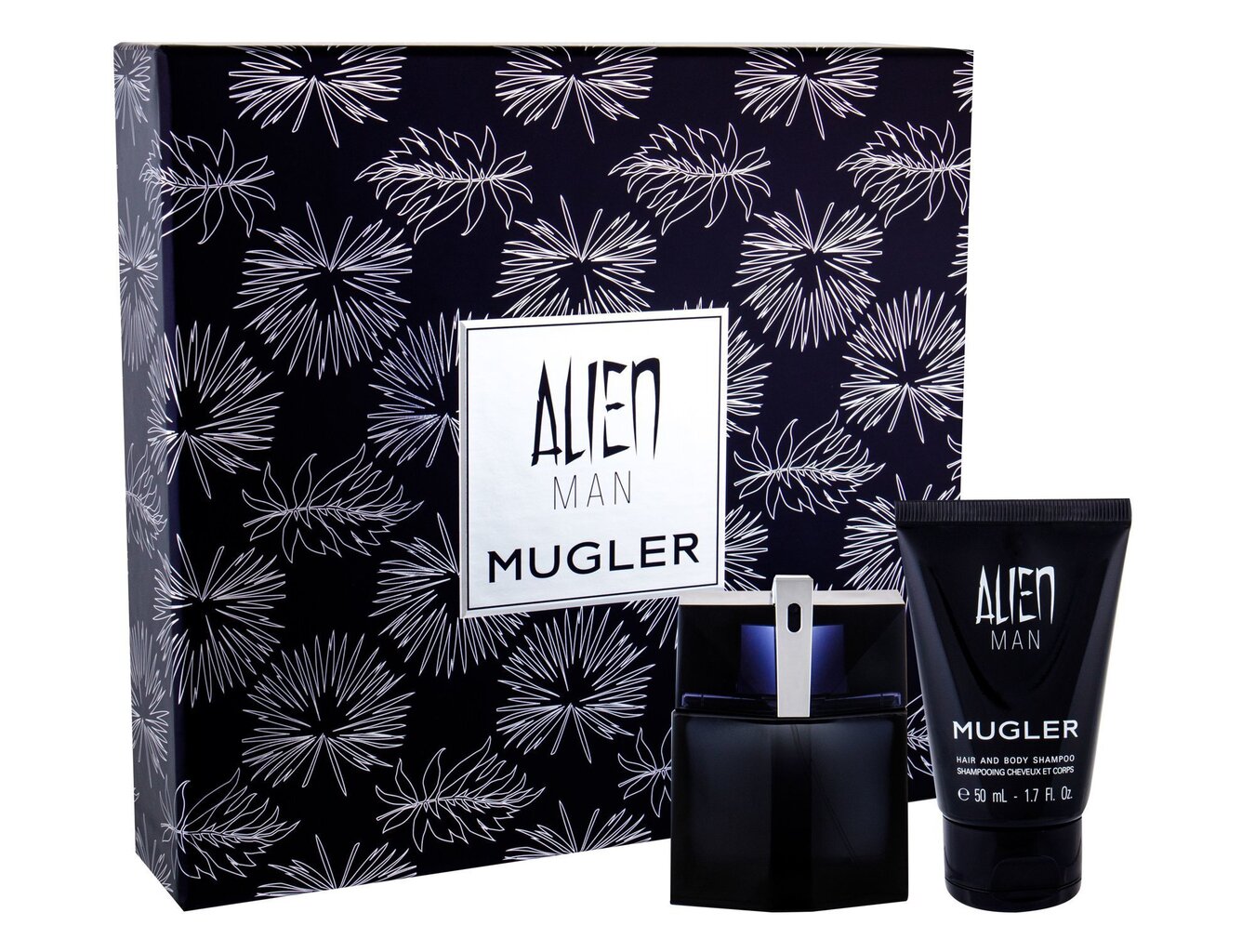 Komplekts Thierry Mugler Alien Men vīriešiem: tualetes ūdens EDT 50 ml + dušas želeja 50 ml cena un informācija | Vīriešu smaržas | 220.lv