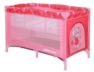 Ceļojumu gultiņa manēža Kikkaboo Pyjama Party Pink Fox cena un informācija | Manēžas | 220.lv