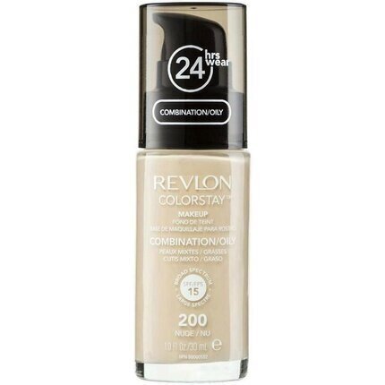Grima pamats kombinētai un taukainai ādai Revlon ColorStay™ Makeup SPF15 30 ml 200 Nude cena un informācija | Grima bāzes, tonālie krēmi, pūderi | 220.lv