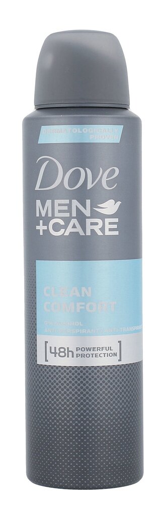 Izsmidzināms dezodorants vīriešiem Dove Men +Care Clean Comfort 150 ml cena un informācija | Dezodoranti | 220.lv