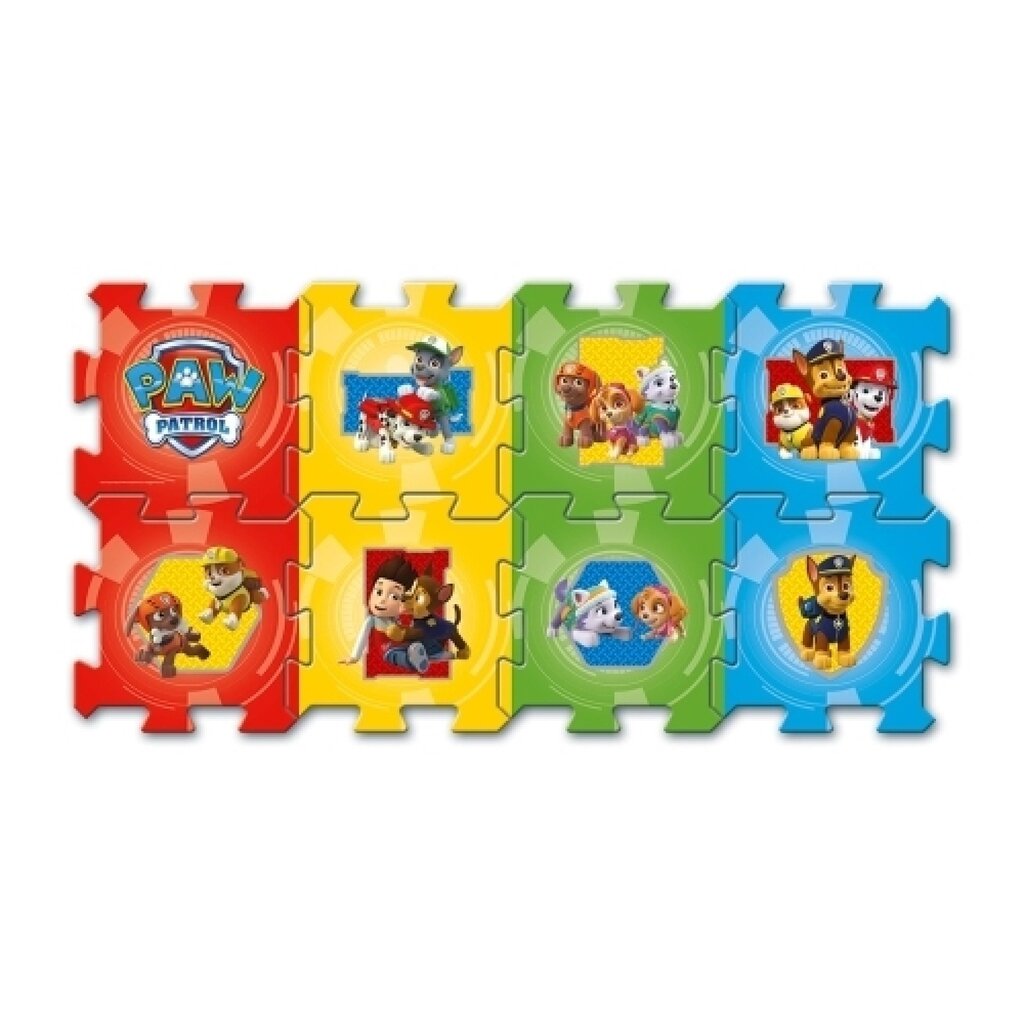 Mīksta puzle-paklājs Ķepu patruļa (Paw Patrol) Trefl, 8 d. cena un informācija | Puzles, 3D puzles | 220.lv