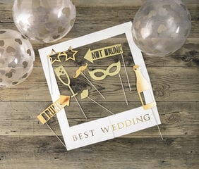 Рамочка для селфи Best Wedding 50 х 59,5 см цена и информация | Праздничные декорации | 220.lv