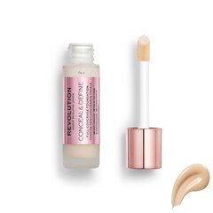 Šķidrs maskējošs līdzeklis Makeup Revolution London Conceal & Define 23 ml, F 0.3, F 0.3 cena un informācija | Grima bāzes, tonālie krēmi, pūderi | 220.lv