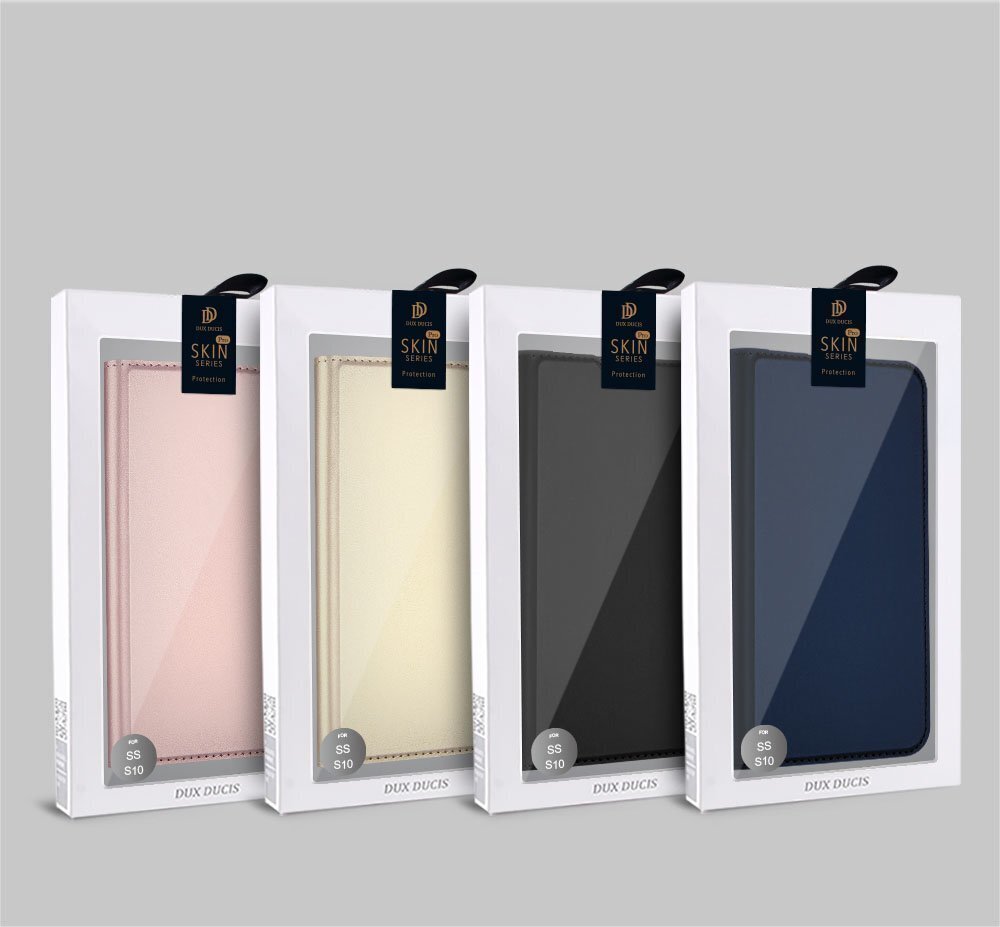 Dux Ducis Skin Pro Bookcase, piemērots Samsung Galaxy S10, melns cena un informācija | Telefonu vāciņi, maciņi | 220.lv