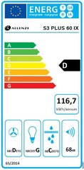 Allenzi S3 PLUS 60 IX cena un informācija | Tvaika nosūcēji | 220.lv