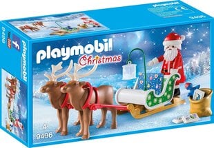 PLAYMOBIL® 9496 Christmas Санта-Клаус с санями цена и информация | Конструкторы и кубики | 220.lv