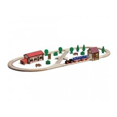 Koka sēta ar vilcienu un sliedēm Simba Eichhorn cena un informācija | Rotaļlietas zēniem | 220.lv