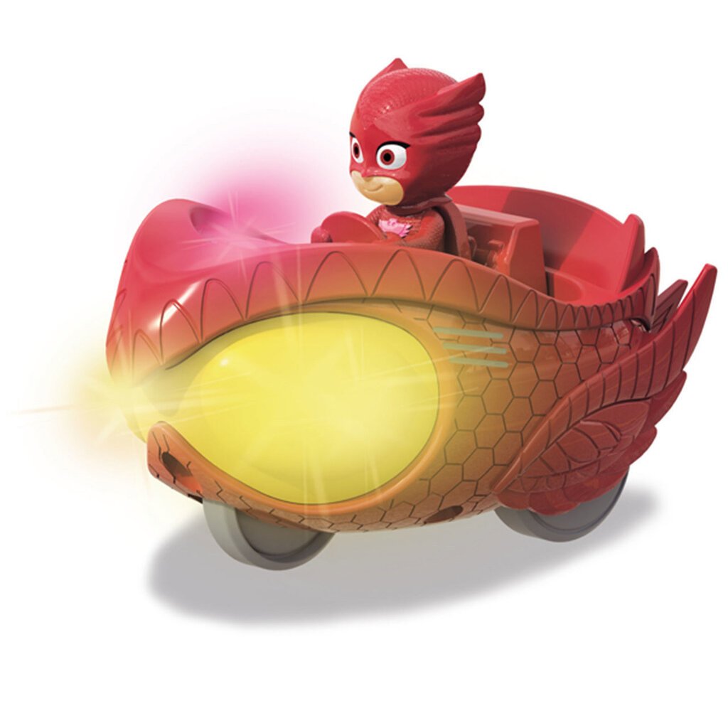 Figūriņa un Mission Racer Owlette automodelis ar skaņām un gaismām Pidžamu varoņi (Pj Masks) cena un informācija | Rotaļlietas zēniem | 220.lv
