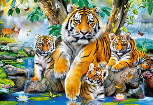 Пазл Puzzle Castorland Tigers by the Stream, 1000 деталек цена и информация | Пазлы | 220.lv