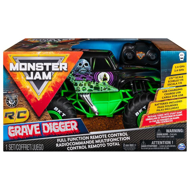 Visurgājējs Monster Jam Grave Digger 1:15 6045003 cena un informācija | Rotaļlietas zēniem | 220.lv