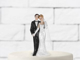 Украшение на торт Newly-weds 11 см цена и информация | Праздничная одноразовая посуда | 220.lv