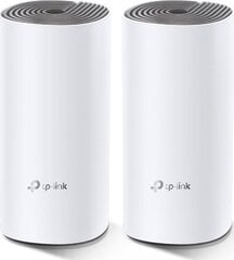 TP-Link Deco E4 AC1200 (2gab. iepakojumā) cena un informācija | Rūteri (maršrutētāji) | 220.lv