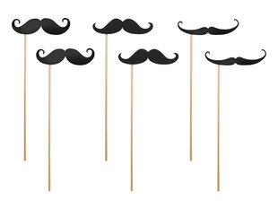 Аксессуары для фотосессии Moustache (1 кор/ 40 упак) (1 упак / 6 шт) цена и информация | Праздничные декорации | 220.lv