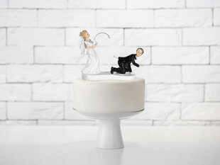 Украшение на торт Newly-weds with a fishing rod 13 см цена и информация | Праздничная одноразовая посуда | 220.lv