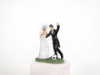 Dekors kūkai Newly-weds with a soccer ball 14 cm цена и информация | Vienreizējie trauki | 220.lv