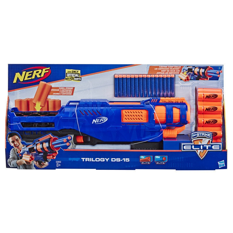 Šautene Nerf Elite Trilogy DS 15 цена и информация | Rotaļlietas zēniem | 220.lv