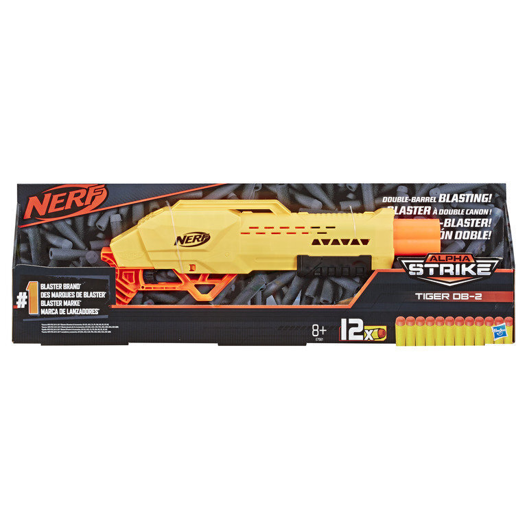 Šautene Hasbro Nerf Alpha Strike Tiger DB 2 Relv cena un informācija | Rotaļlietas zēniem | 220.lv