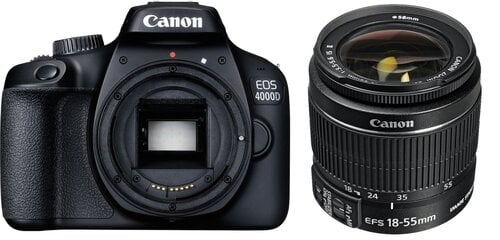 Canon EOS 4000D 18-55 IS II cena un informācija | Digitālās fotokameras | 220.lv