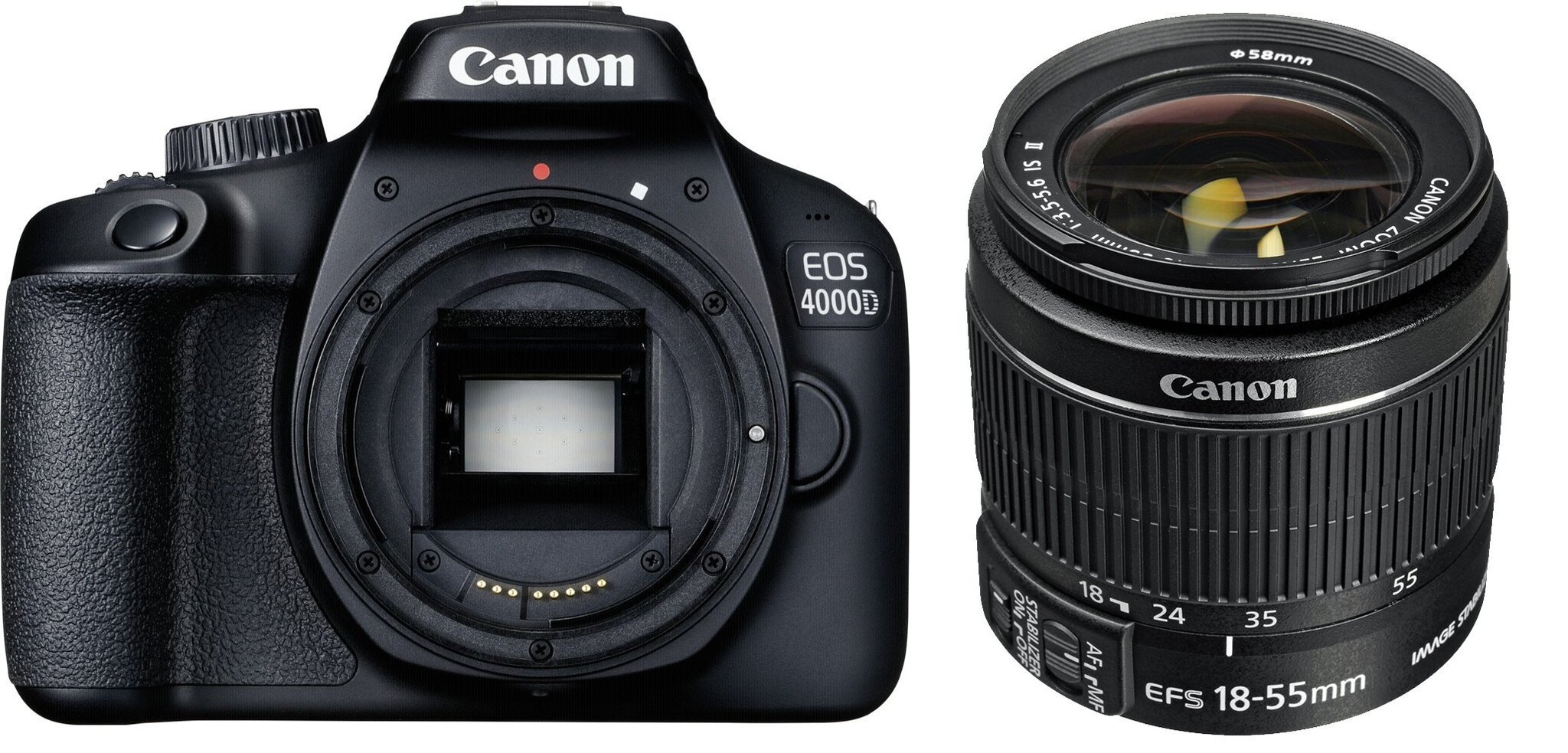 Digitālā fotokamera Canon EOS 4000D 18-55 IS II cena | 220.lv