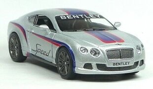 Автомодель Kinsmart Bentley Continental GT Speed 2012, 12 см цена и информация | Конструктор автомобилей игрушки для мальчиков | 220.lv