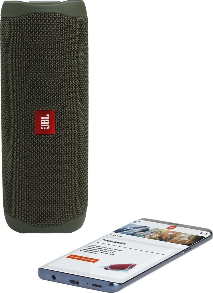 JBL Flip 5, tumši zaļš cena un informācija | Skaļruņi | 220.lv